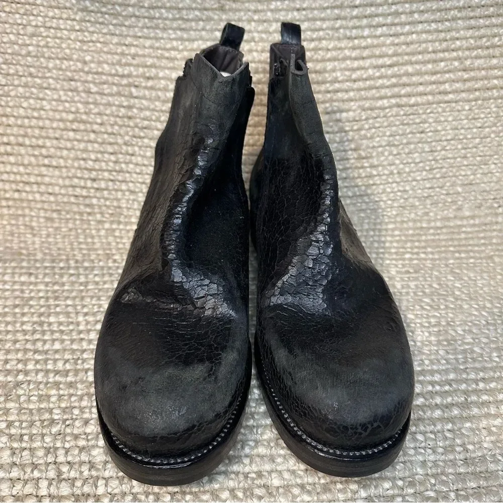 NWT Area Forte distressed crackle chelsea handcrafted boots sz 42 Italy